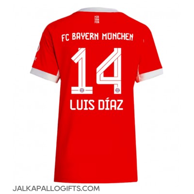 Bayern Munich Luis Diaz #14 Kotipaita Naiset 2025-26 Lyhythihainen Bayern Munich Luis Diaz #14 Kotipaita Naiset 2025-26 Lyhythihainen